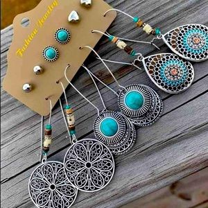 6 Pair/Set of Boho Bohemian 6 Pair